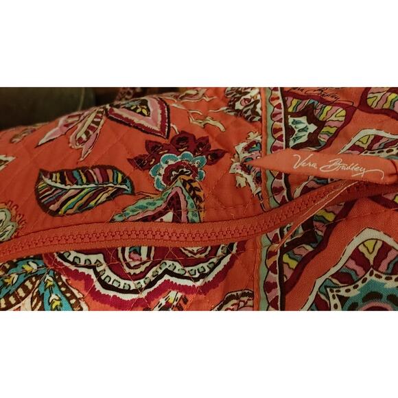 Vera Bradley Large Duffel In Call Me Coral - Picture 4 of 6